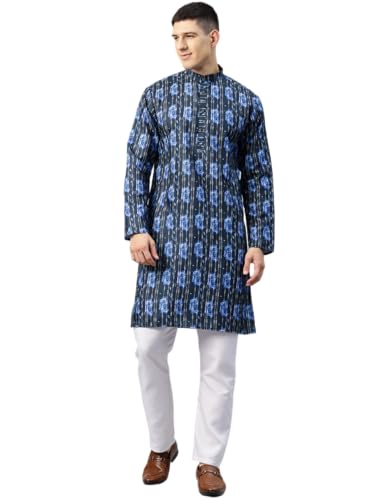 Image of Luxrio Kurta Set for Men Cotton Blend Kurta with Pyjama Set Ethnic Set
