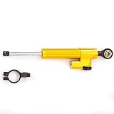 PROCNC Motorcycle Steering Damper Stabilizer Fit for Yamaha YZF R1 R3 R6 R15 R125 R25 FZ1 FZ8 FZ09 MT09 GSXR 600 750 1000 CBR600RR 1000RR ZX6R ZX636 ZZR1400 Z1000 (Gold+Black)
