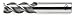 End Mill, Carbide, 3/8, 3 FL, SGL Sq End, CC