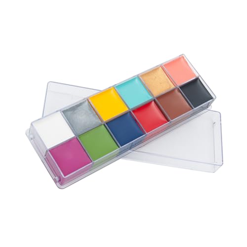 MERRYHAPY 1箱 人体彩色 oil paint face paint 顔 レインボーフェイスペイントスティック ボディペイントオイル オイルベースのフェイスボディペイント 化粧塗料 油絵の具