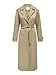 ONLY ONLLINE X-Long Trenchcoat CC OTW Gabardina, Humus, S para Mujer