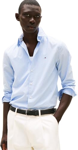 Chemise stretch Tommy Hilfiger anti-plis pour homme actif cherchant le confort optimal