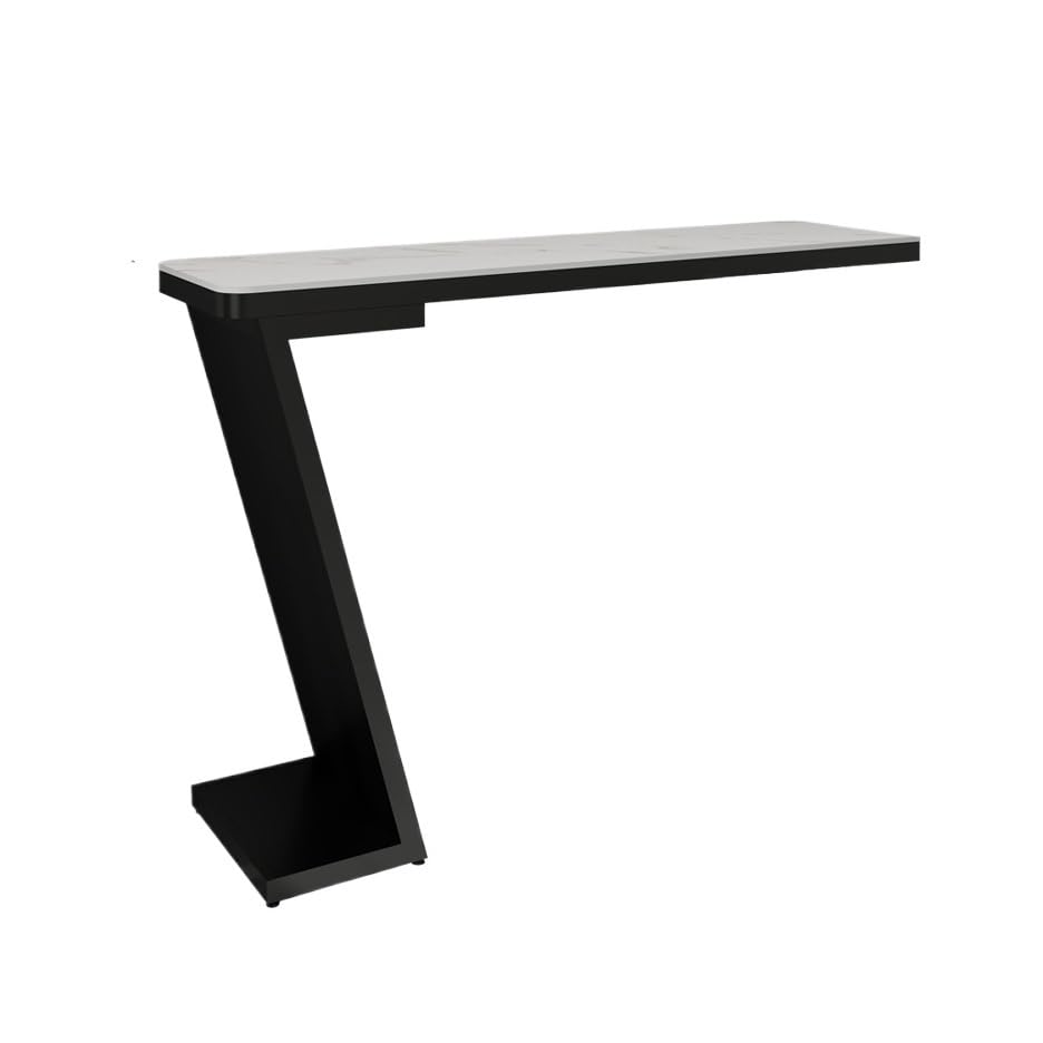 Table Haute rectangulaire for espaces étroits. de Bar avec Cadre en métal Robuste Table de Bar extérieur(140 * 40 * 105cm)