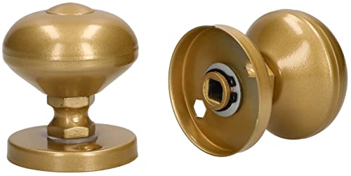 KOTARBAU® Drehbarer Türknauf ⌀ 55 mm Gold Ideale Ausstattung für Garagen-Seitentüren in Wohn- und Geschäftsräumen