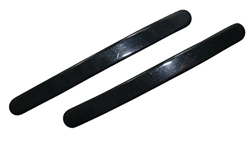 Charles J. Wahba Hair Slide Pairs - Black Color - Handmade FRANCE