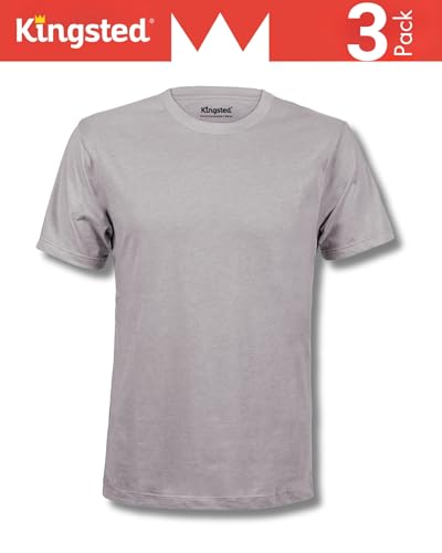Image of Kingsted T-Shirts for Men Pack - Royally Comfortable - Super Soft Premium Fabric - Well-Crafted Classic Tee