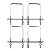 Anxingo 4 Pcs Stainless Steel Square U-Bolts, 2-3/8