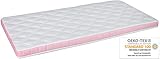 Ortho-Relax Kindermatratze - 60x120 cm - 8cm Höhe - Pink - Öko-Tex Zertifiziert - waschbarer Bezug - Babybett/Kinderbett Matratze - Matratze für Baby