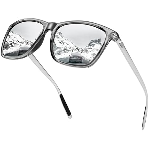 KANASTAL Polarised Silver Sunglasses for All Cover