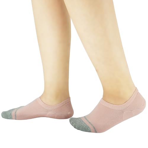 Image of Women's 6-Pack Anti Slip Odor Proof Blister Resisting Moisture Wicking Cotton No Show Invisible Liner Socks