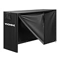 VIVOHOME Waterproof Log Rack Cover, Heavy Duty 600D Oxford Outdoor Firewood Storage Cover with Zipper and Hook Loop Tape (Log Rack not Included)