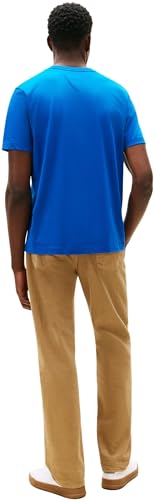 Tommy Hilfiger ESS Seasonal Reg Fit Solid Tee Mw0mw39995 S/S T-Shirt pour Homme, Bleu (Indigo Vibrant), Taille M, Bleu (Indigo Vibrant), M