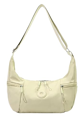 Image of WildHorn Nylon Shoulder Sling Bag for Women | Lightweight Crossbody Travel Bag with Multiple Zipper Pockets | Everyday Casual Handbag with Adjustable Strap (30 x 28 x 10 cm)
