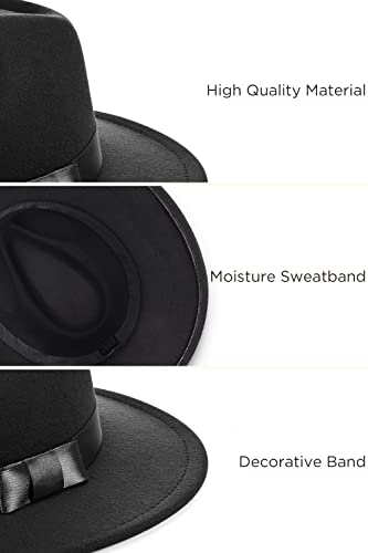 Image of BABEYOND 1920s Gatsby Panama Fedora Hat Cap for Men Gatsby Hat for Men 1920s Mens Gatsby Costume Accessories