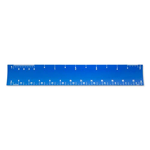 Image of Alumicolor 6-inch Aluminum Architect Hollow Scale for School, Office, Art and Drafting, 6IN, Blue