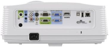 Zadní view of the Mitsubishi WD720U-G projector showing various input and output ports.