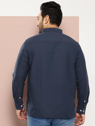 Image of Thomas Scott Men's | Plus Size | Regular Fit | Long Sleeves | Button-Down Collar | Oxford Fabric | Casual | Shirts for Men