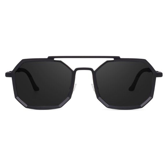 sunwear Lightweight Everyday Wear Black Coloured Sunglasses for Men & Women 222_Blackk-picture-48