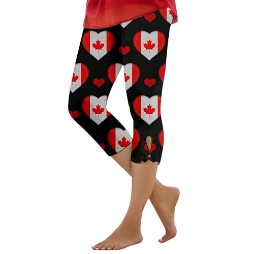 Leggings fantaisie pour femme - Pantacourt imprimé 3D - Tailles XS à 3XL - Pour adulte - Pour l'été, le fitness, le yoga, le jogging, le cyclisme, Noir , XL