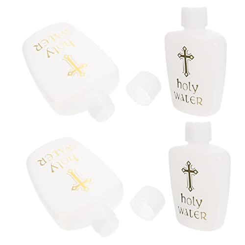 ABOOFAN Eau Benite 12 Pièces Bouteille d'eau Bénite Baptismale Fontaines à Eau Bénite pour La Maison Bouteille d'eau Bénite Chrétienne Bouteille d'eau Bénite Vintage Pot d'eau Bénite Bénitier Blanche