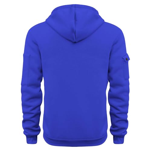 Tactical Hoodies For Men Quarter Zip Pullover Vintage Workout Active Hoodie With Pockets Men's Sweatshirts3