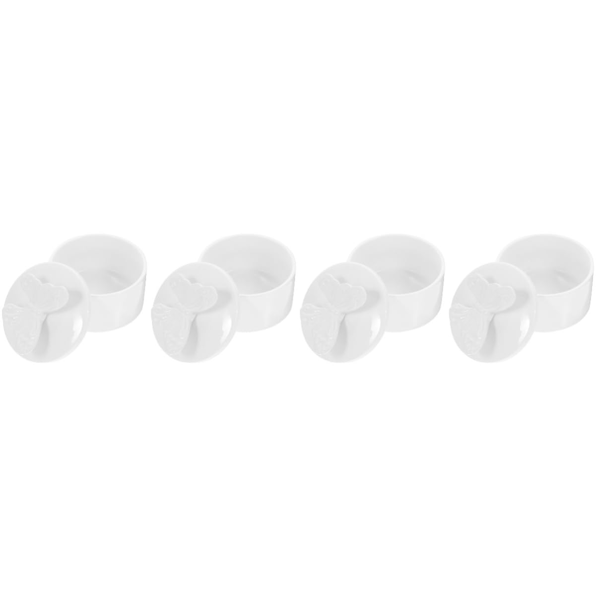 NUOBESTY 4piezas Organizador De Joyería De Cerámica Forma Simple Almacenamiento Creativo Para Collares Pulseras y Pendientes Para San Valentín y Ocasiones Especiales