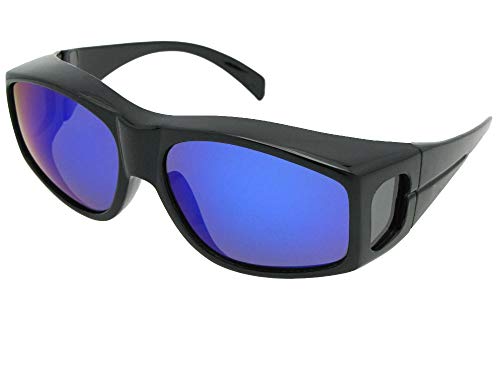Large Wrap Around Polarized Fit Over Sunglasses for Men UV Protection - Sunglasses Over Glasses F18