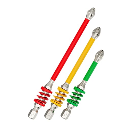 Destornillador | Punta de tornillo para artesanos eléctricos, punta de broca antideslizante para fontanería, mecánica, hogar, automoción, industria