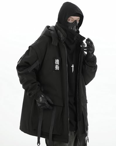 MFCT Japanese Streetwear Techwear Men's Parka Winter Coats2