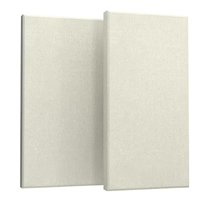 2Pcs Acoustic Panels 47.2"x23.6"x2" Soundproof Fiberglass Panel,OffWhite