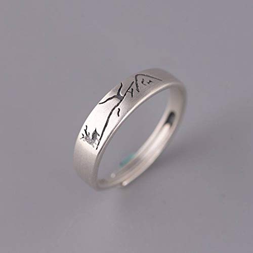 Bague empilable ajustable S925 pour femme alliance éternité mode