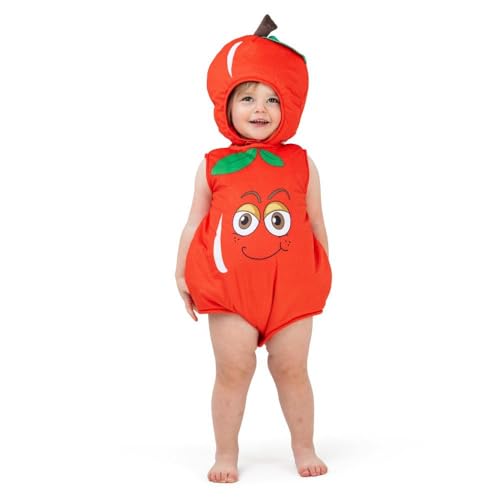 Disfraz de manzana para bebés 0-6 meses miniatura 1
