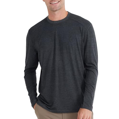 Free Fly Men's Shade Long Sleeve - UPF 50+ Sun Protection Clothing Men's Sun Shirt, Bamboo Viscose Long Sleeve Shirt