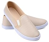 Tênis Slip On Feminino Matelassê, Vermelho, Solado Branco (Bege, BR, Adulto, Numérico, 37)
