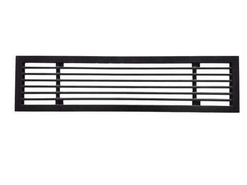 Image of Aluminium Powder Coated liner Grill, Grill for duct,ac jali, hvac, ventilation grill, home grill, ac louver grill,Return Air Grill for Wall, Sidewall and Ceiling (BLACK, 18 inch*4 inch)