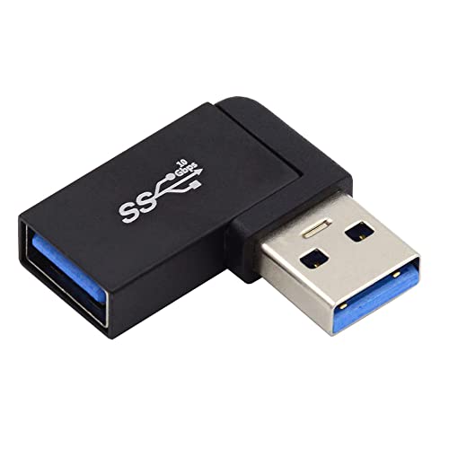 cablecc adaptador USB 3.0 tipo derecho macho a hembra miniatura 1