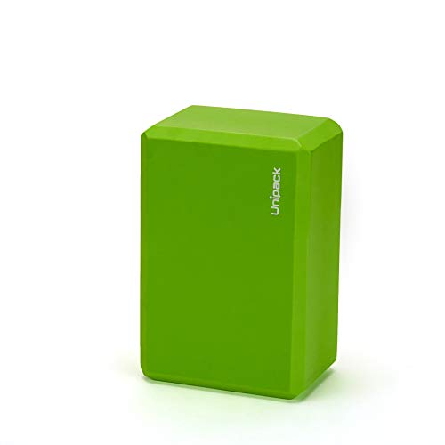 Unipack High Density Eva Foam Yoga Block 9" X 6" X 4" (2Pk Green) #TOP2