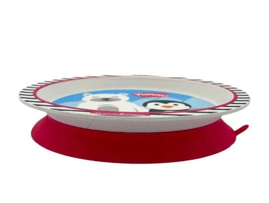 Primo Passi - Bamboo Fiber Kids Suction Plate (Winter Friends)