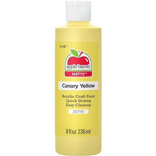 Apple Barrel Acrylic Paint in Assorted Colors (8 oz), K20711 Canary Yellow- Pack of 1