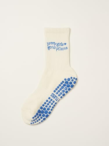 Image of Shapes Studio Half Calf Grip Socks, Cute Fruit Pilates Socks, Ruffle Socks, Non-Slip for Barre Yoga