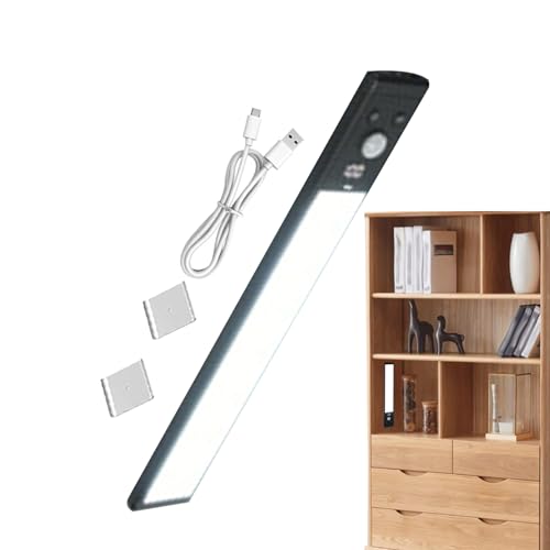 Bajo la luz del gabinete, luces para debajo del gabinete - Luces operadas por batería debajo del gabinete - Barra de iluminación LED ultra brillante para armario almacenamiento sótano escaleras