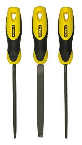 Lime bâtarde 150 mm STANLEY 0-22-445 jeu de 3 pièces pour l'ajustage précis