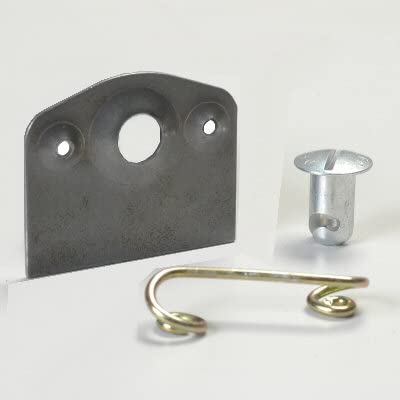 Quarter Turn Fastner Kit for Sheet Metal Includes 0.600 Rounded Button, Spring, and Plate (50)