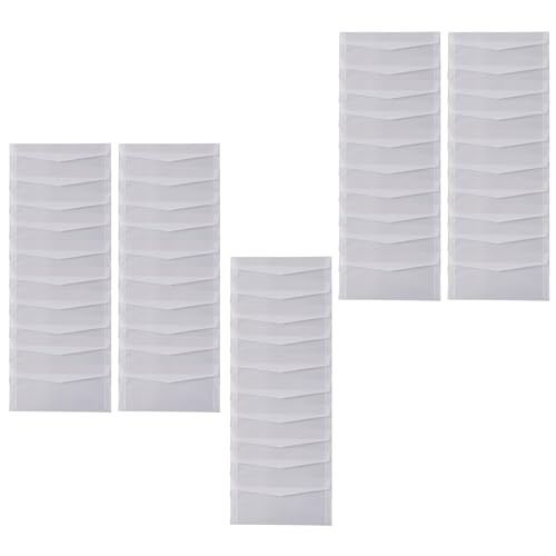 50pcs半透明の封筒クリスマスウェディングのための固定セット10.5x22cm 12.5x17.6cmレター招待状の封筒