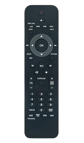 Télécommande de rechange home cinéma Philips HTS3264D HTS3565D HTS3566D