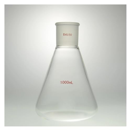Flacon Erlenmeyer 1000ml à paroi épaisse avec joint 45/50, la haute précision scientifique