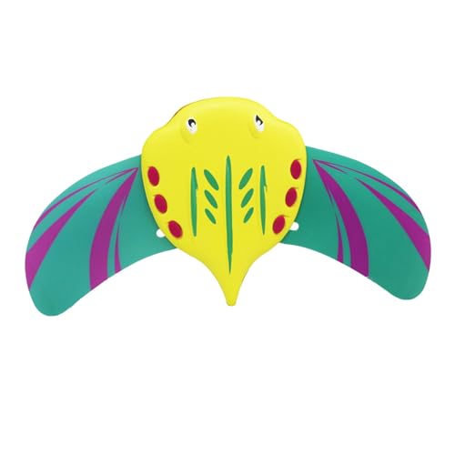 Chosertory Juguete de Natación para Niños Juguete Educativo de Agua Juguete Hidrodinámico Juguete Flotante Deslizante con Diseño Biónico Y Aletas, Amarillo