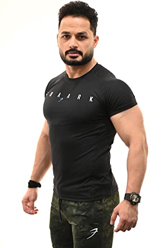 Image of FUAARK Men's Round Neck Slim fit Gym & Active wear Sports T-Shirt for Workout & Casual Wear
