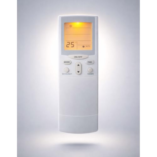 Image of Replacement AC Remote Compatible for Hitachi 68A with Backlight & Timer - White (Please Match Old Remote Before Order).