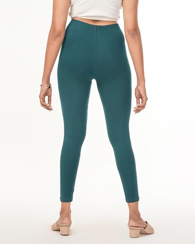 Image of Loveit Womens Solid Viscose Slim Fit Ankle Length Leggings